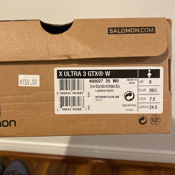 X Ultra 3 GTX W 

Crown Blue/India Ink/Amparo Blue 

Size 7.5 - Picture 5 of 5